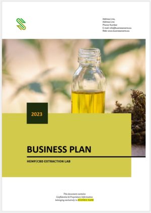 CBD Oil Extraction Business Plan