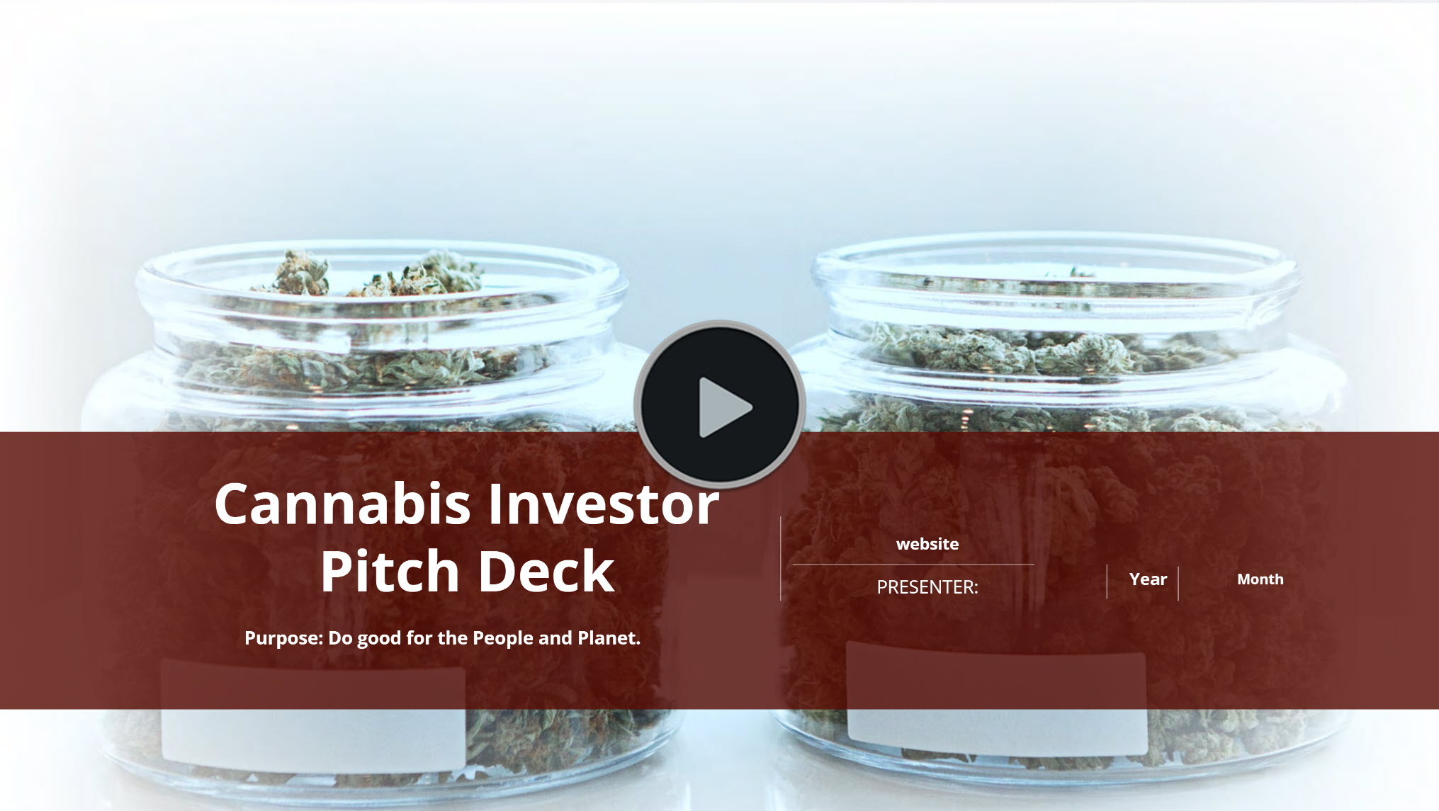 Cannabis Dispensary Investor Pitch Deck