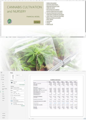 Cannabis Cultivation and Nursery Financial Model