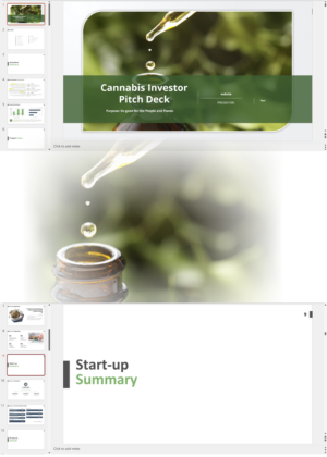 Cannabis Hemp Testing Laboratory Investor Pitch Deck Template