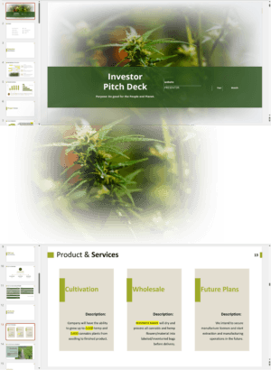 Cannabis Hemp Cultivation Pitch Deck Template