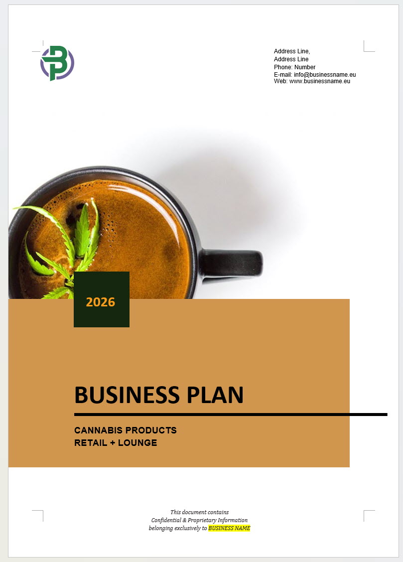 Cannabis Lounge + Retail Business Plan Template
