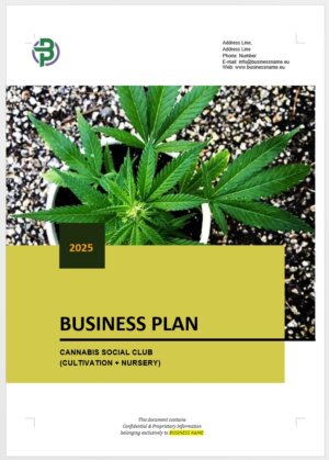 Cannabis Social Club Business Plan Template