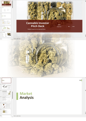 Cannabis Dispensary Investor Pitch Deck Template