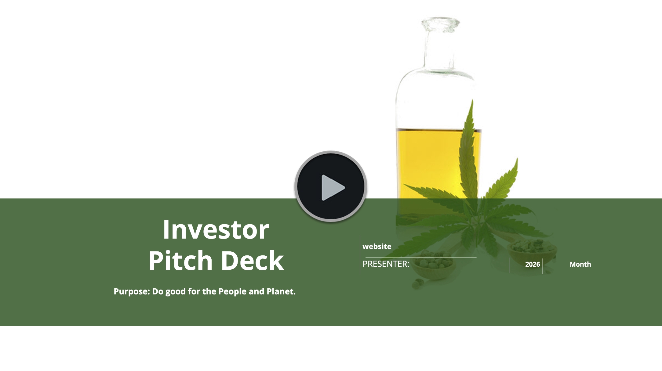 Serbia Hemp CBD Extraction, Manufacturing and Retail Pitch Deck