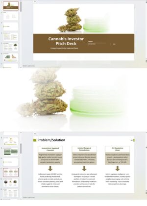 Cannabis Cultivation Extraction Manufacturing Investor Pitch Deck Template